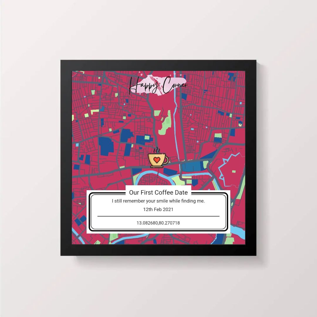 Memory Map Gift for Anniversary, Birthday or Special Day