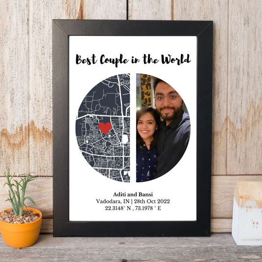 Memory Map with Personalized Photo