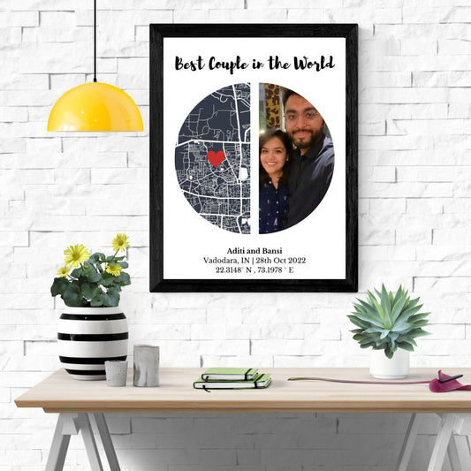 Memory Map with Personalized Photo