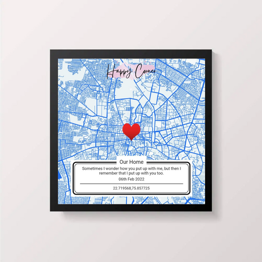 Memory Map Gift for Anniversary, Birthday or Special Day