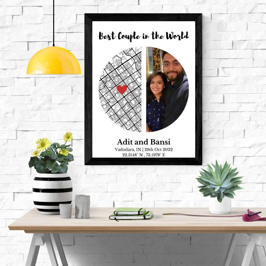 Memory Map with Personalized Photo