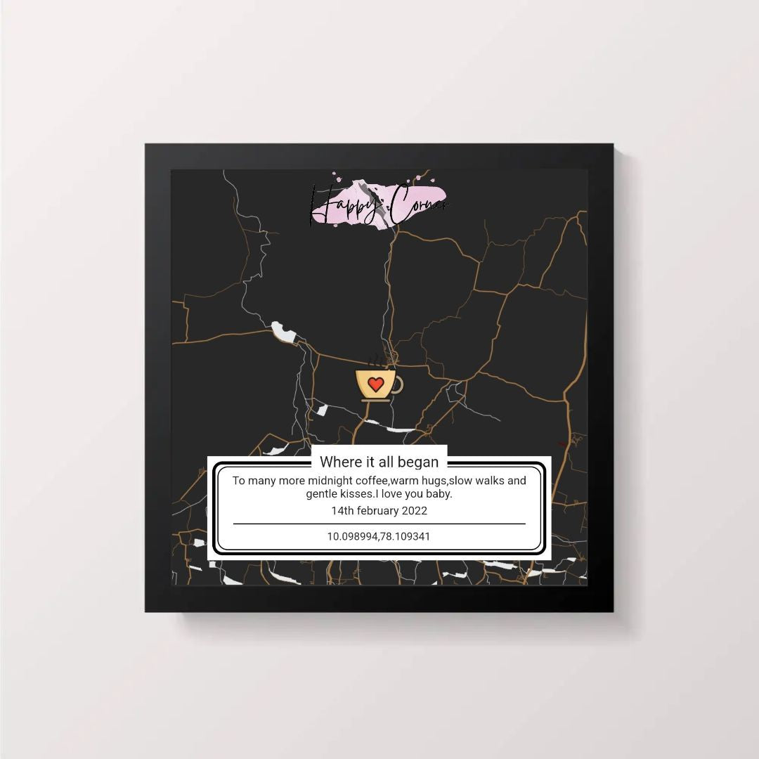 Memory Map Gift for Anniversary, Birthday or Special Day