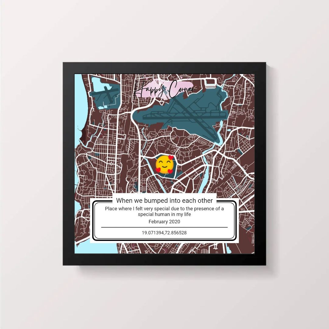 Memory Map Gift for Anniversary, Birthday or Special Day