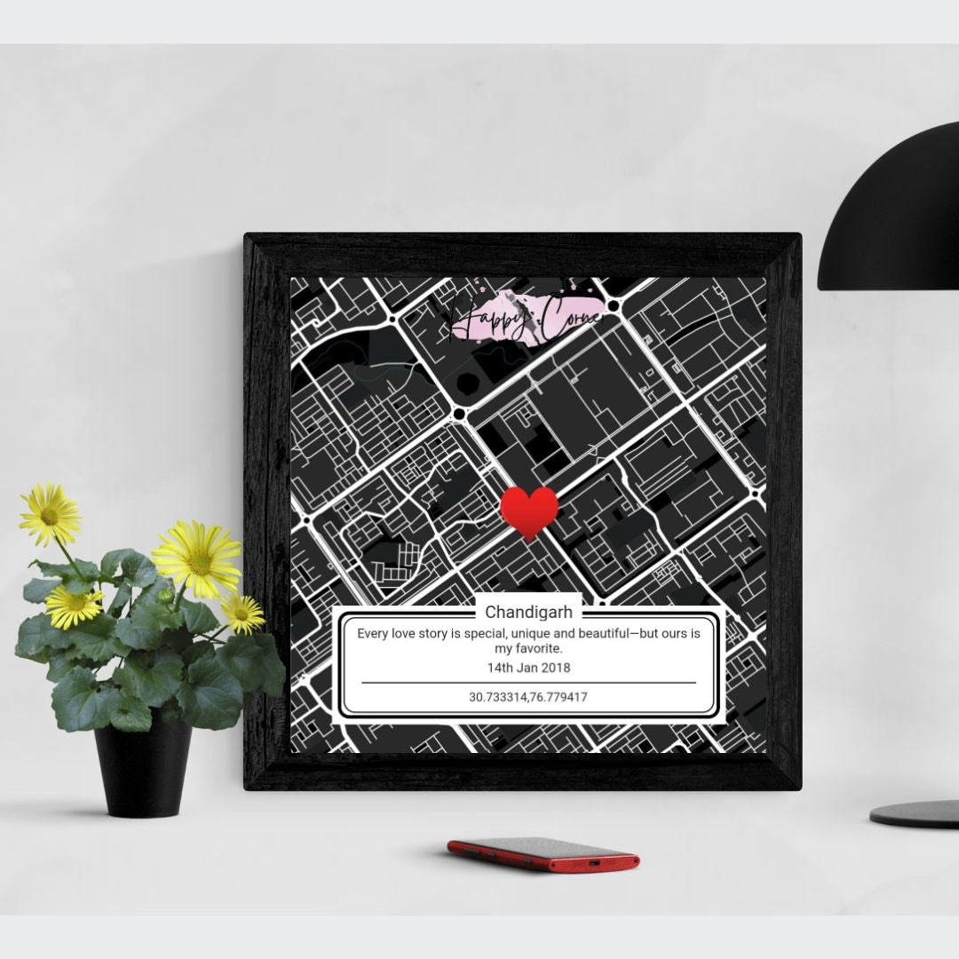 Memory Map Gift for Anniversary, Birthday or Special Day