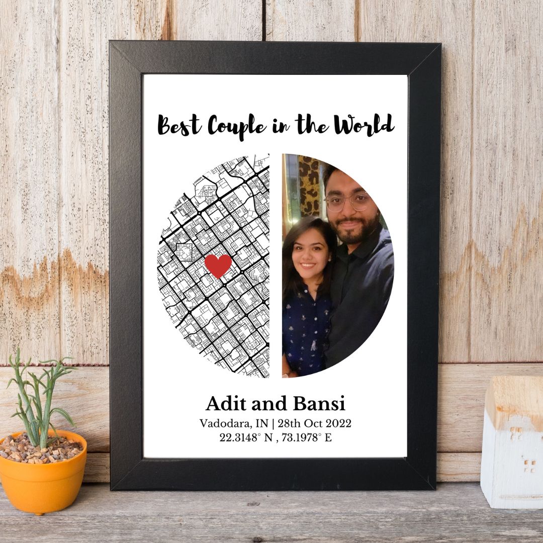Memory Map with Personalized Photo
