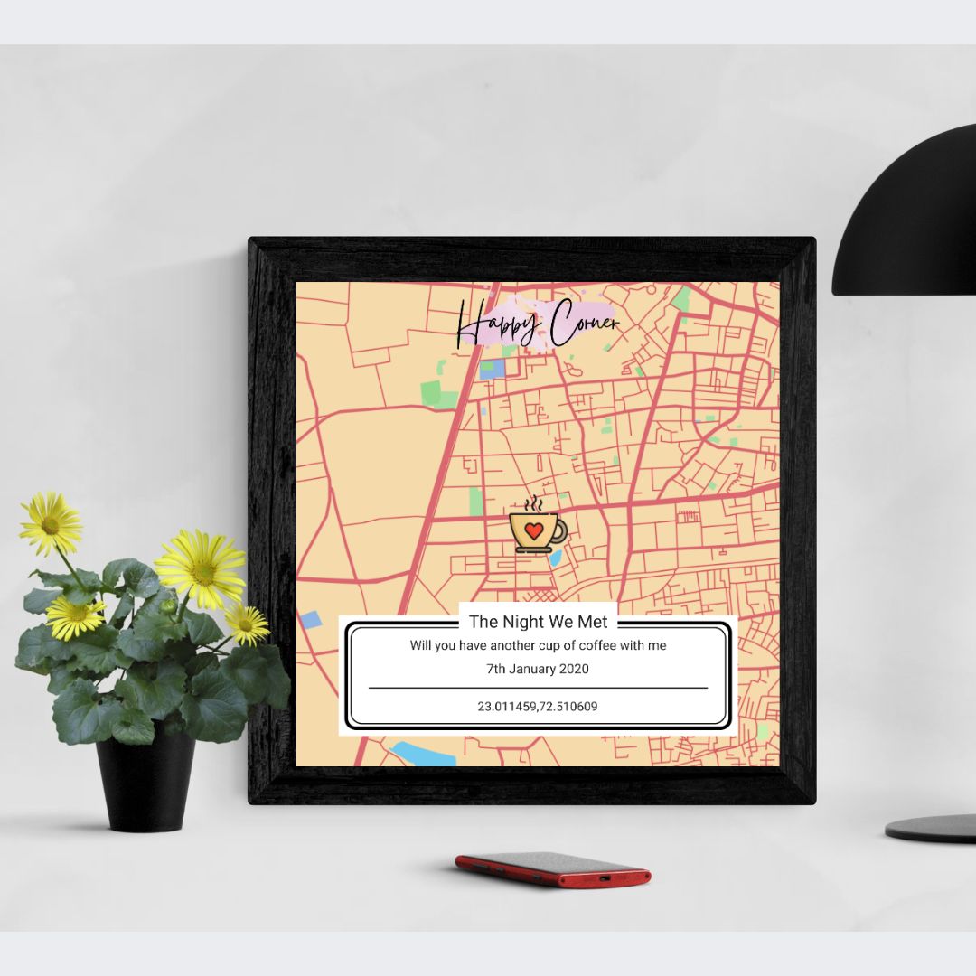 Memory Map Gift for Anniversary, Birthday or Special Day