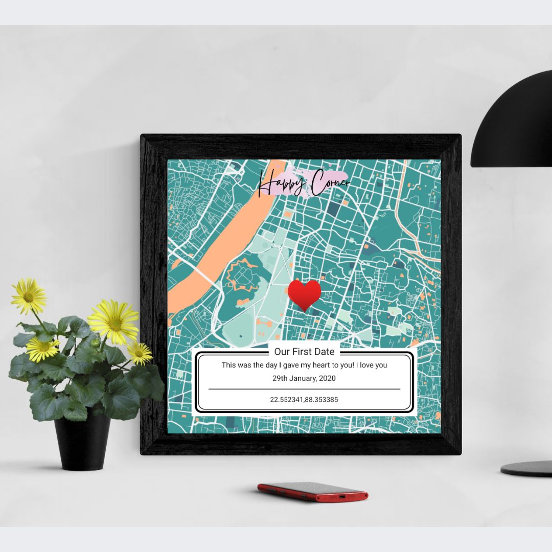 Memory Map Gift for Anniversary, Birthday or Special Day