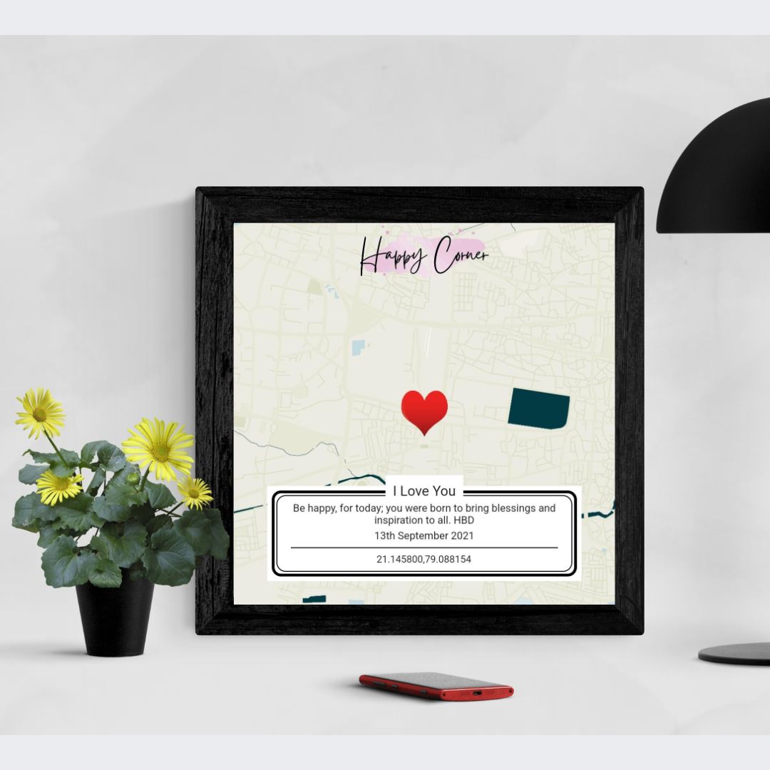 Memory Map Gift for Anniversary, Birthday or Special Day