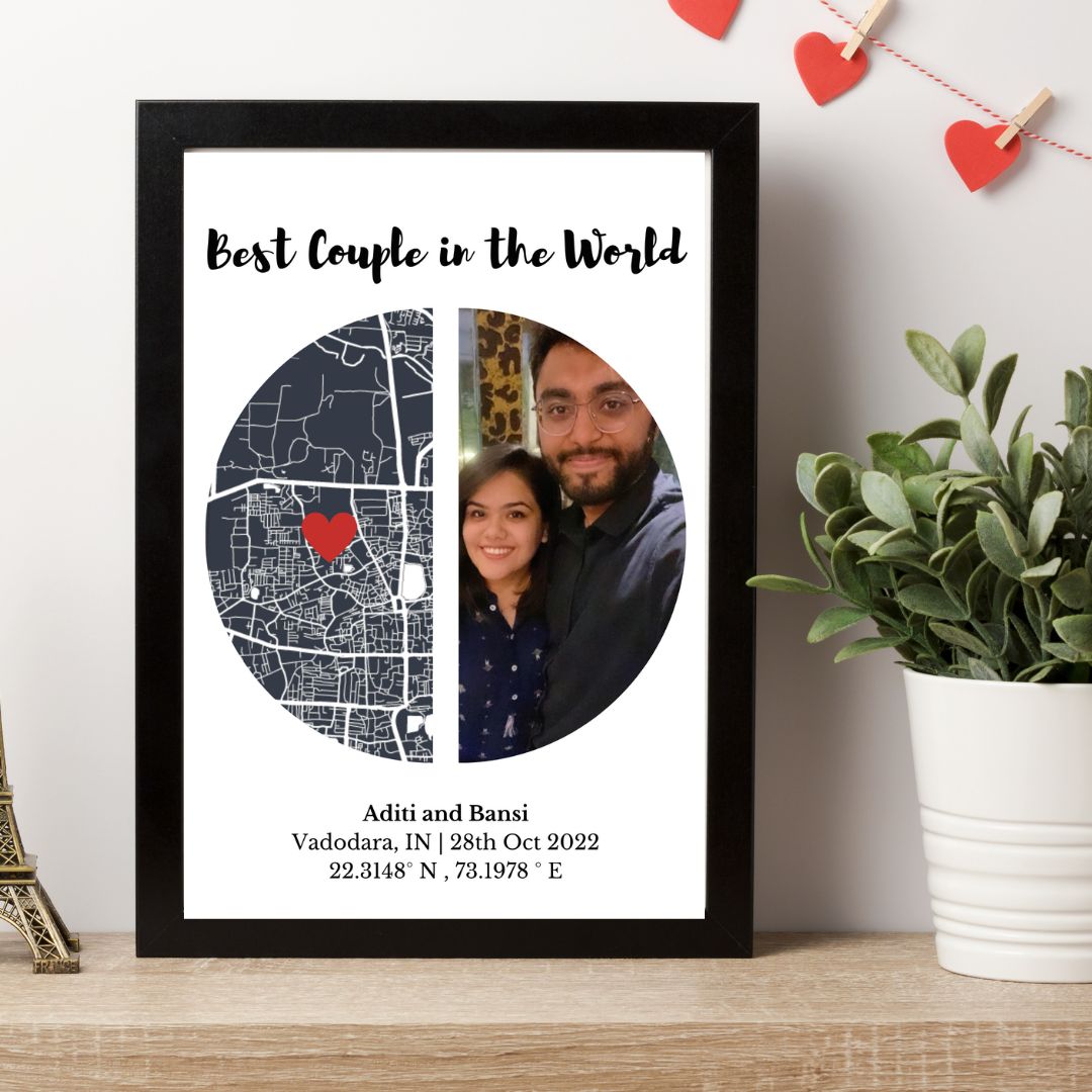 Memory Map with Personalized Photo