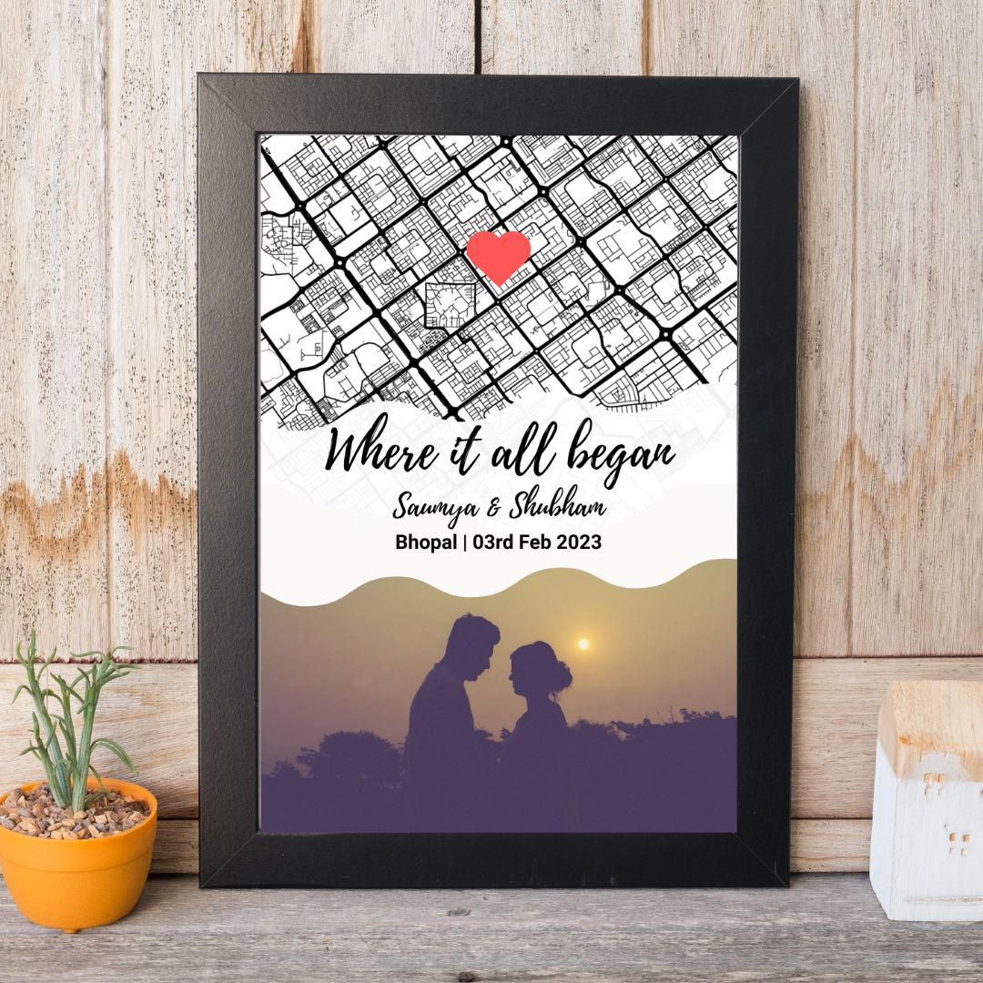 Best Memory Map Gift Frame